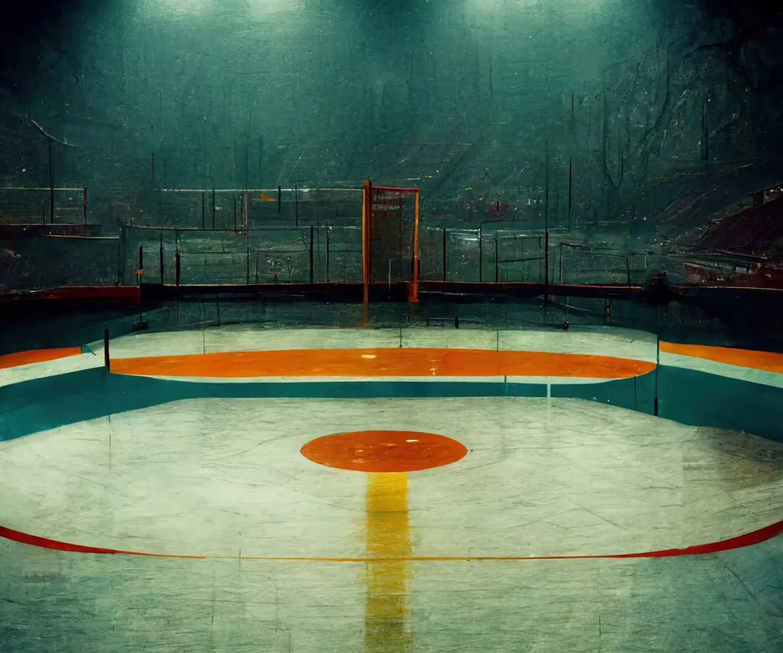 Hockey Rink 5X42 Fleece ( 60 X 50 Inch ) Backdrop