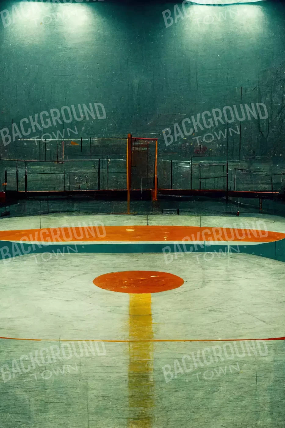 Hockey Rink 5X8 Ultracloth ( 60 X 96 Inch ) Backdrop