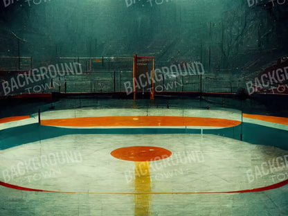Hockey Rink 68X5 Fleece ( 80 X 60 Inch ) Backdrop