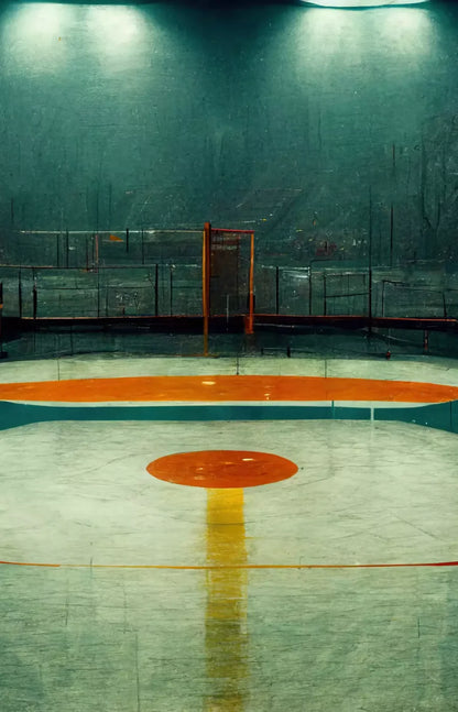 Hockey Rink 8X12 Ultracloth ( 96 X 144 Inch ) Backdrop