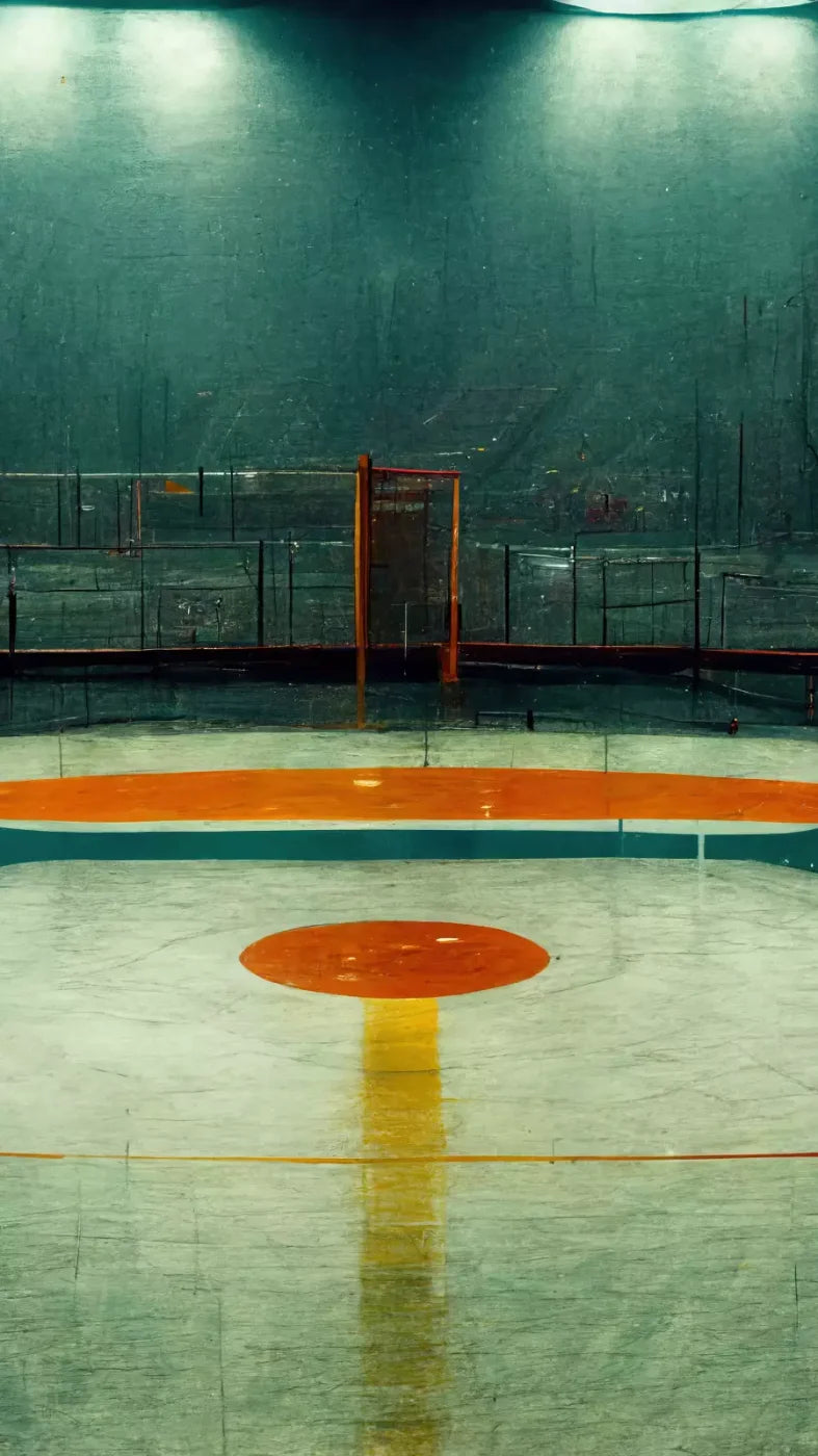 Hockey Rink 8X14 Ultracloth ( 96 X 168 Inch ) Backdrop