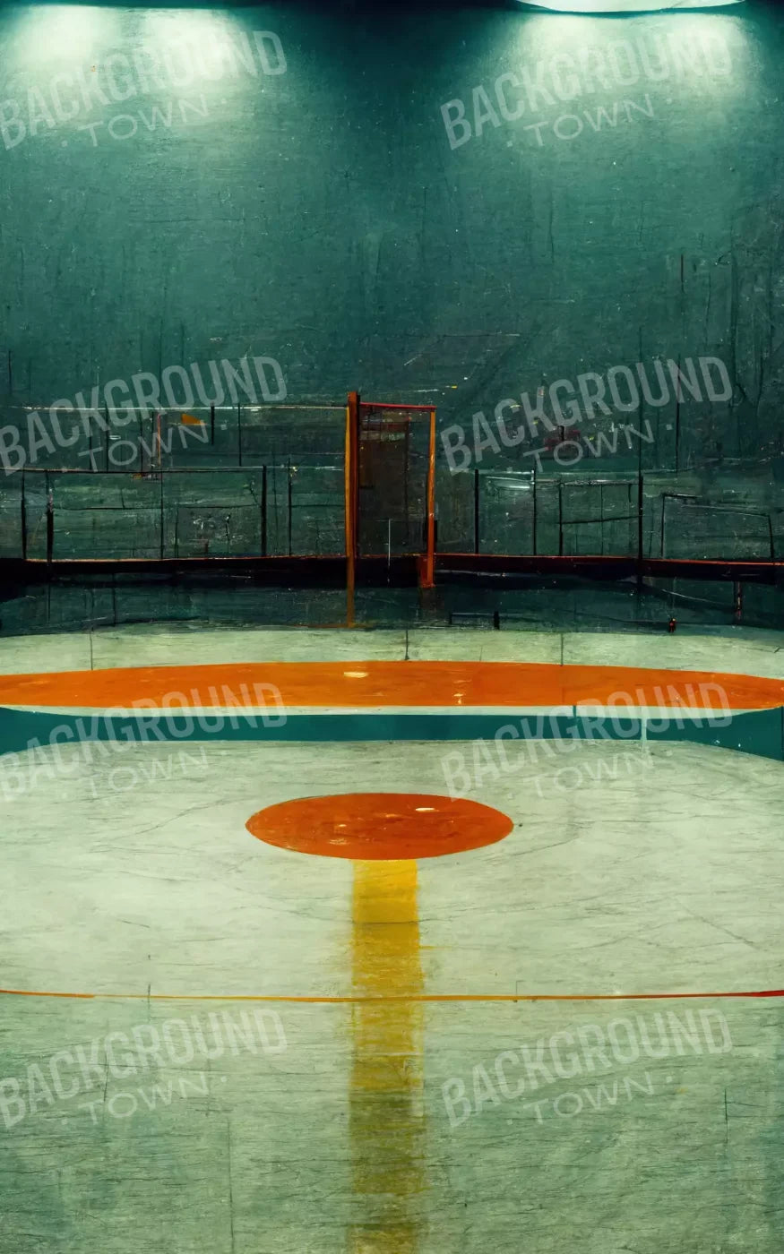 Hockey Rink 9X14 Ultracloth ( 108 X 168 Inch ) Backdrop