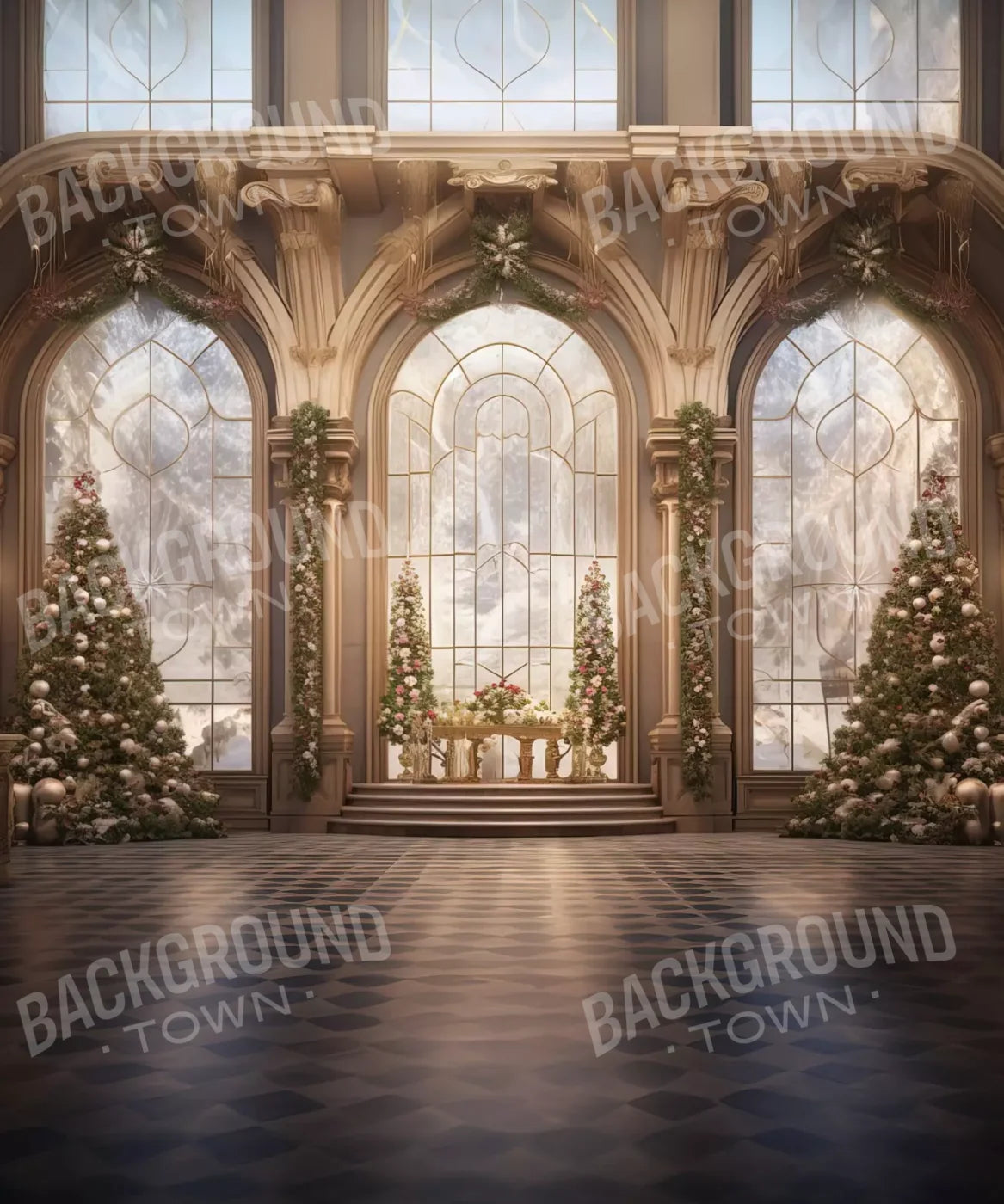 Holiday Ballroom 10’X12’ Ultracloth (120 X 144 Inch) Backdrop