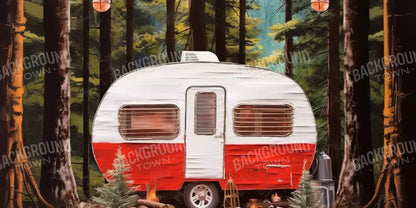 Holiday Camper In Forest Iii 16’X8’ Ultracloth (192 X 96 Inch) Backdrop