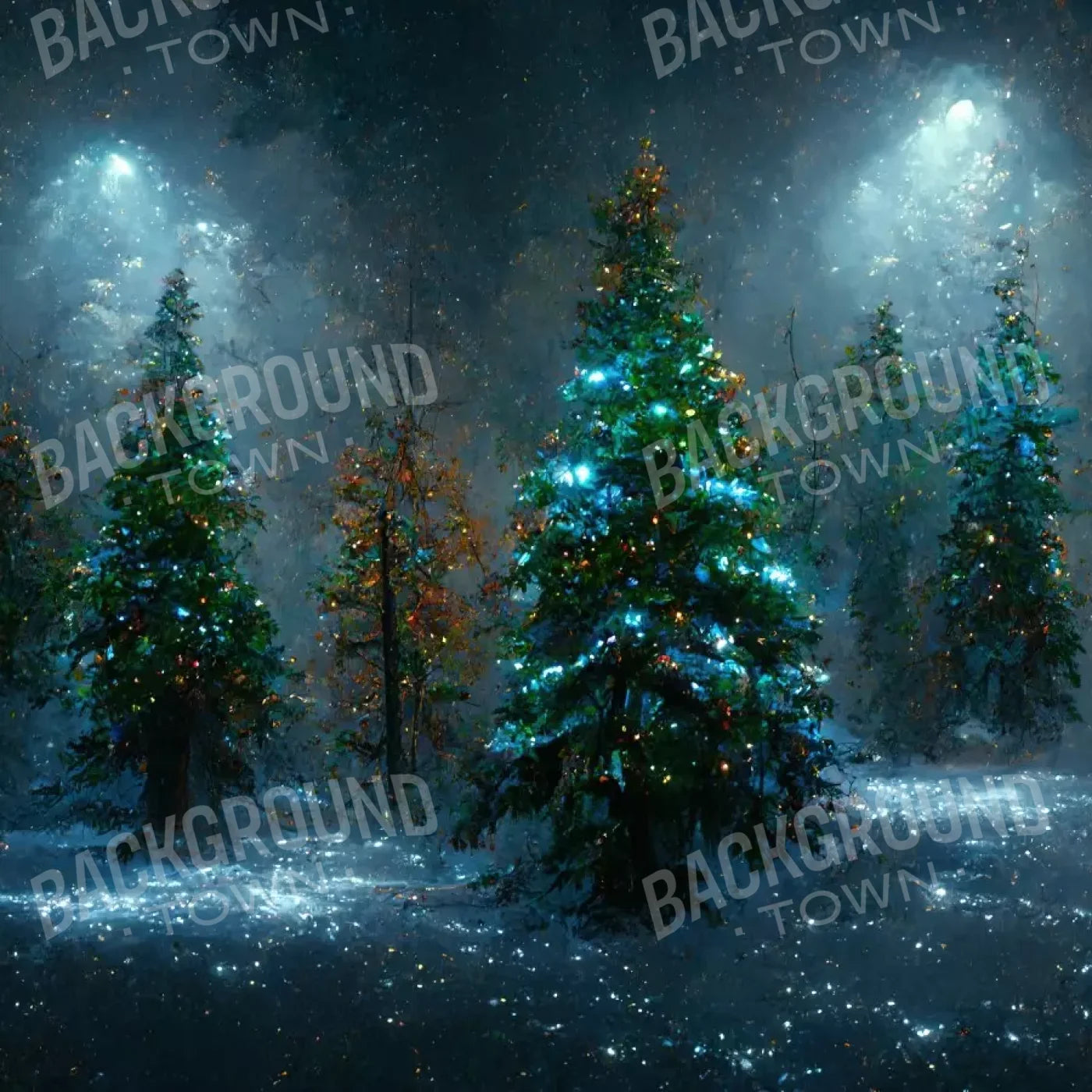 Holiday Forest 10’X10’ Ultracloth (120 X Inch) Backdrop