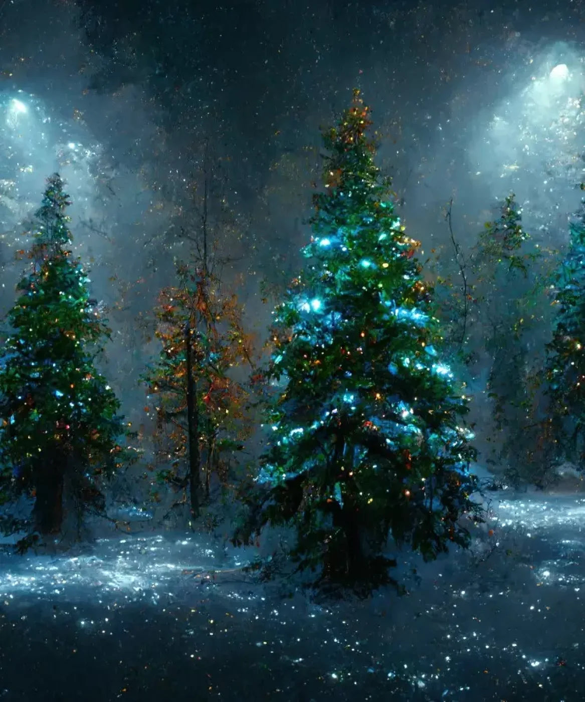 Holiday Forest 10’X12’ Ultracloth (120 X 144 Inch) Backdrop