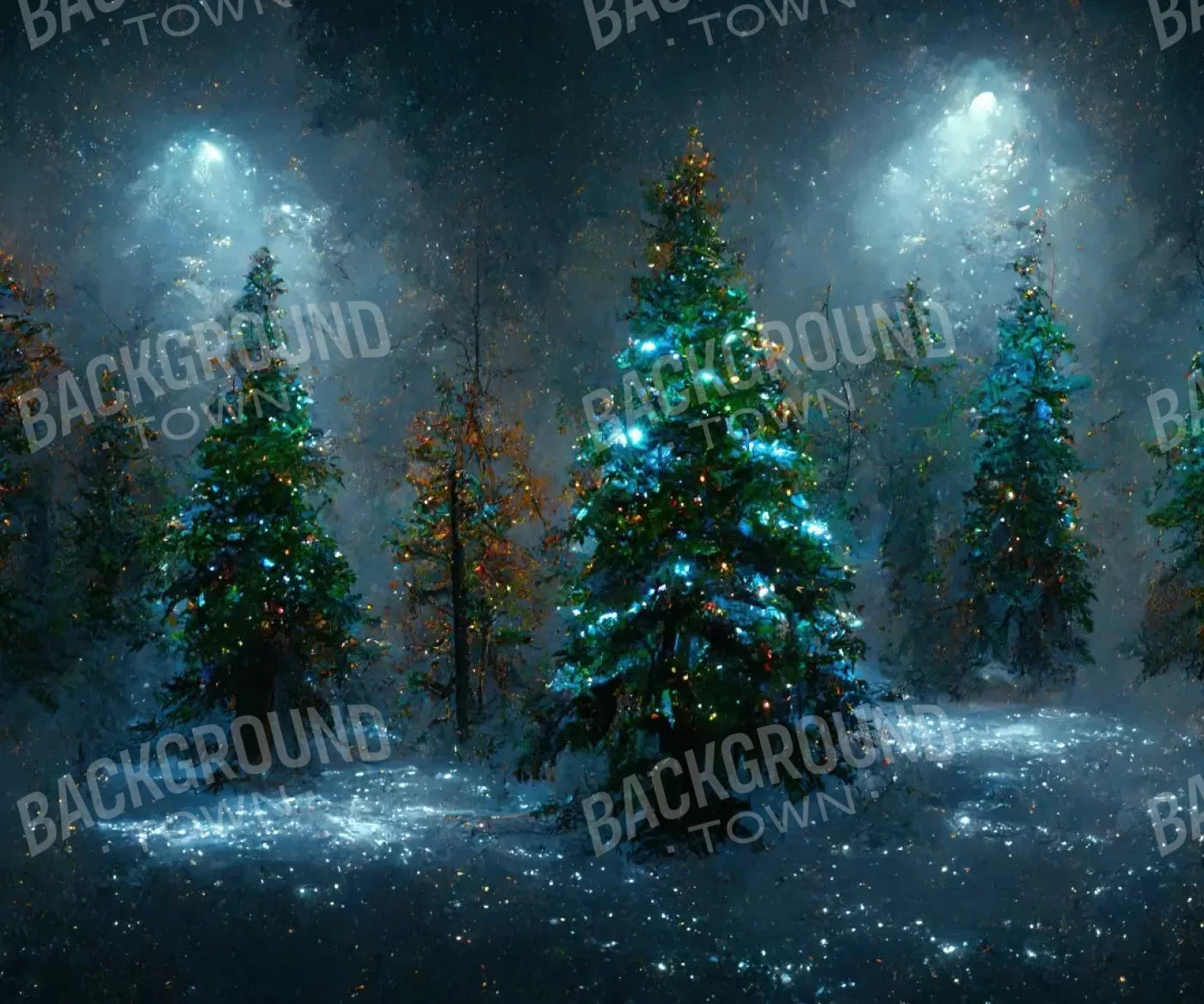 Holiday Forest 12’X10’ Ultracloth (144 X 120 Inch) Backdrop