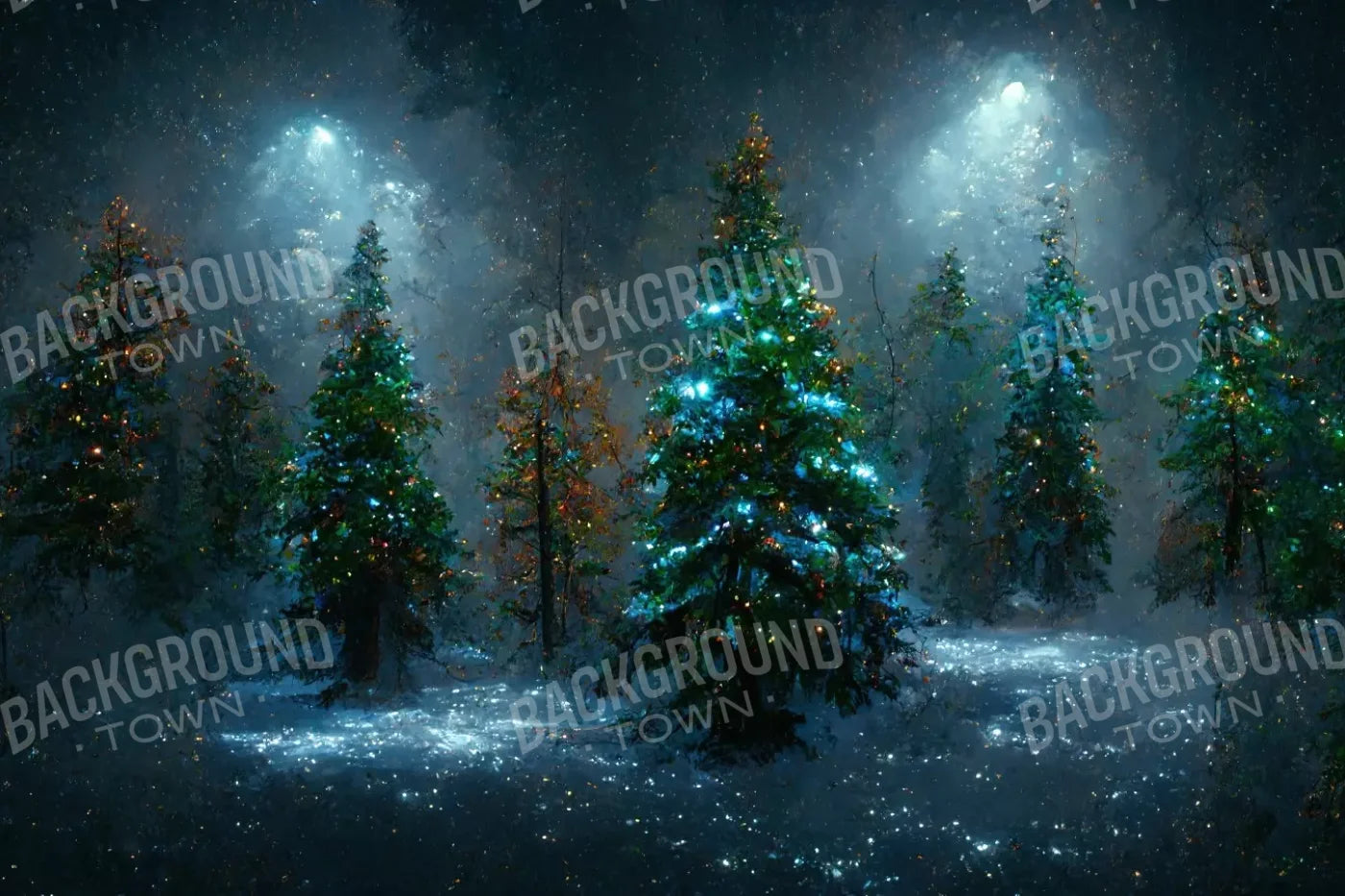 Holiday Forest 12’X8’ Ultracloth (144 X 96 Inch) Backdrop