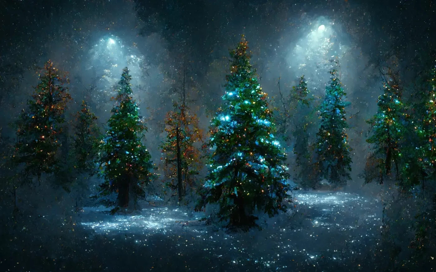 Holiday Forest 16’X10’ Ultracloth (192 X 120 Inch) Backdrop