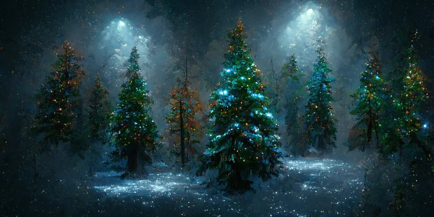 Holiday Forest 16’X8’ Ultracloth (192 X 96 Inch) Backdrop