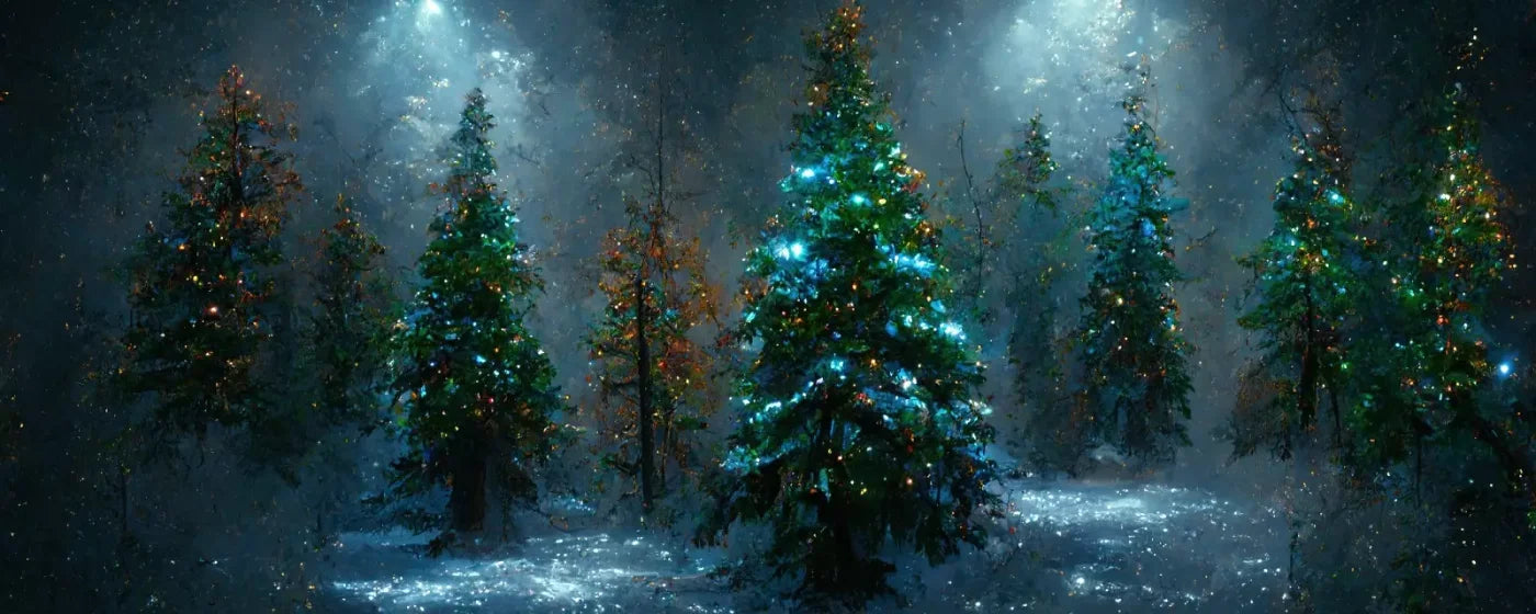 Holiday Forest 20’X8’ Ultracloth (240 X 96 Inch) Backdrop