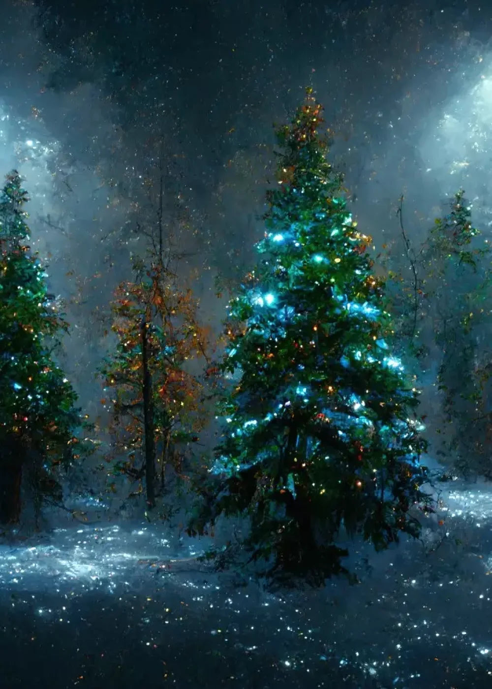Holiday Forest 5’X7’ Ultracloth (60 X 84 Inch) Backdrop