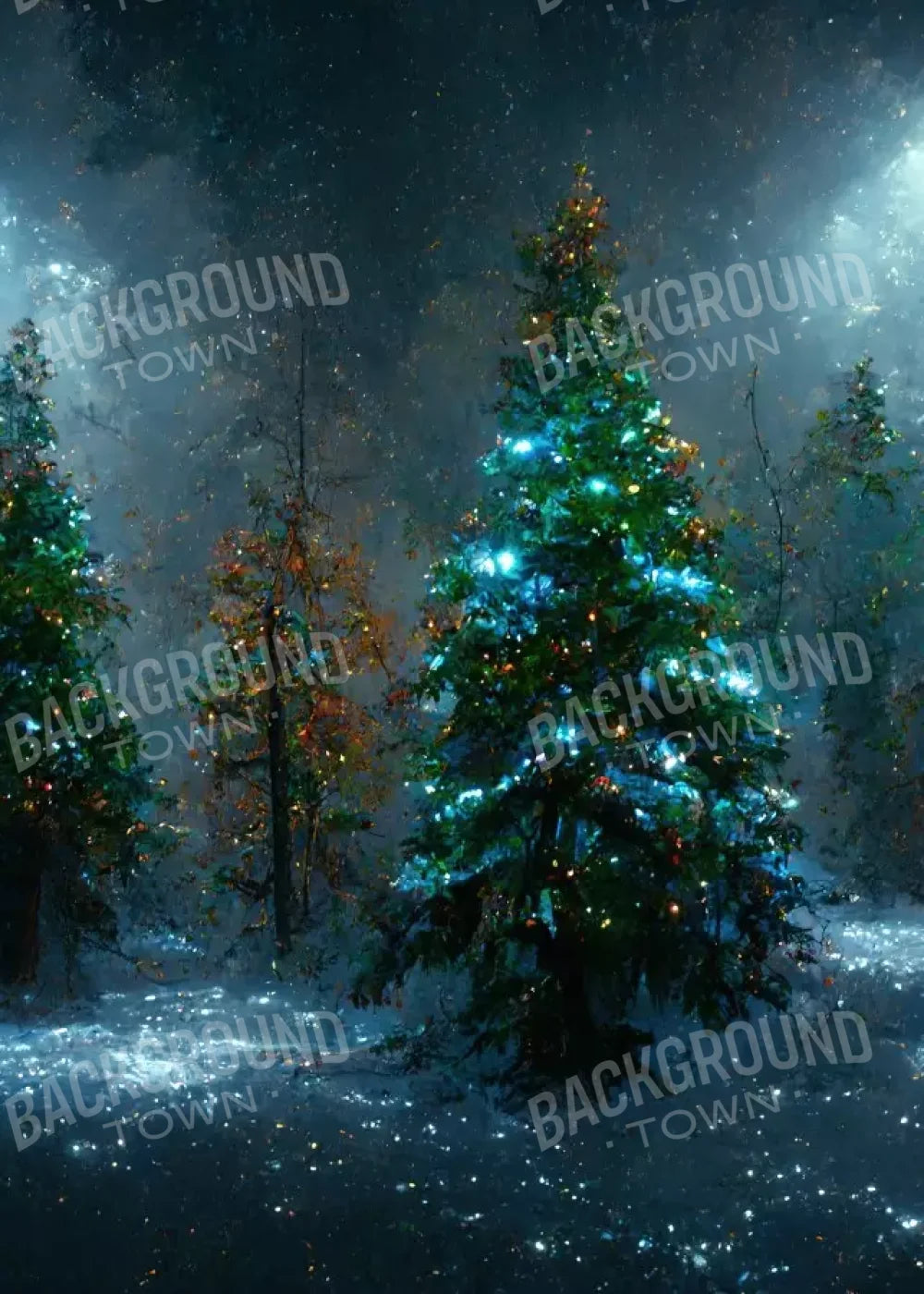 Holiday Forest 5’X7’ Ultracloth (60 X 84 Inch) Backdrop