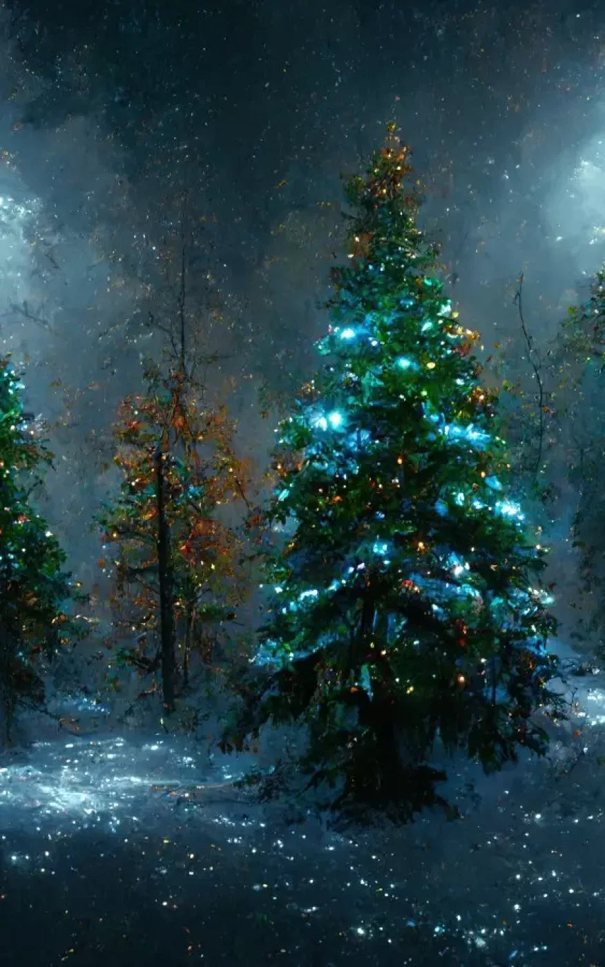 Holiday Forest 5’X8’ Ultracloth (60 X 96 Inch) Backdrop