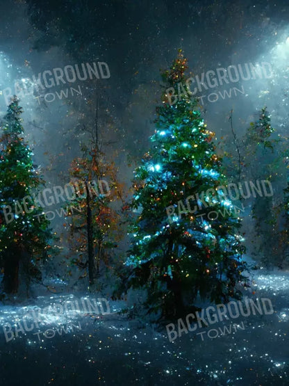 Holiday Forest 6’X8’ Fleece (72 X 96 Inch) Backdrop