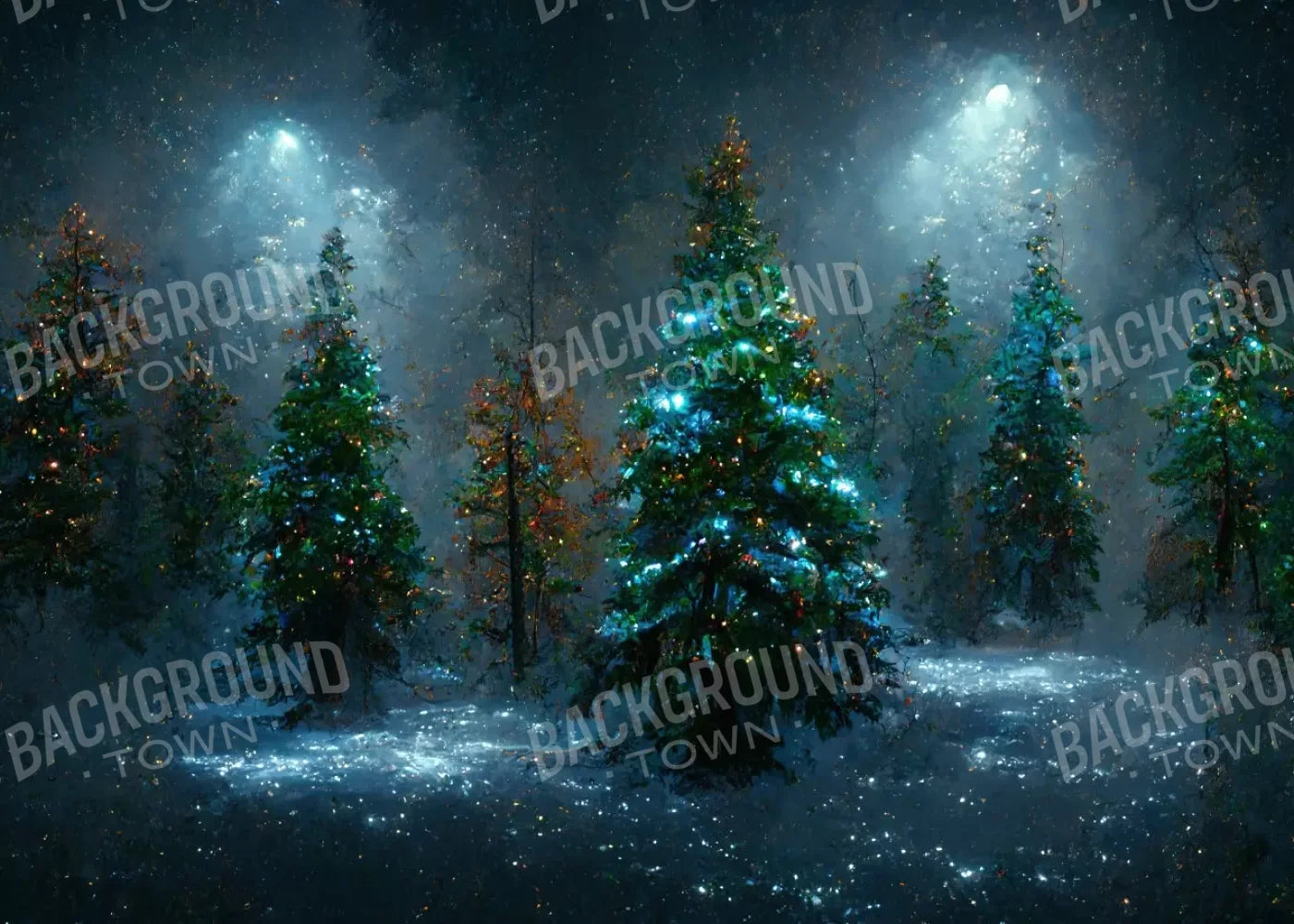 Holiday Forest 7’X5’ Ultracloth (84 X 60 Inch) Backdrop