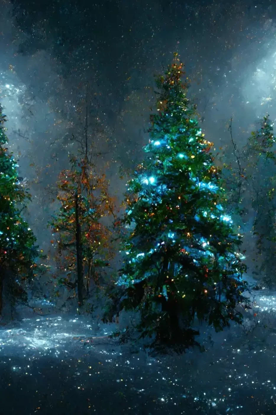 Holiday Forest 8’X12’ Ultracloth (96 X 144 Inch) Backdrop