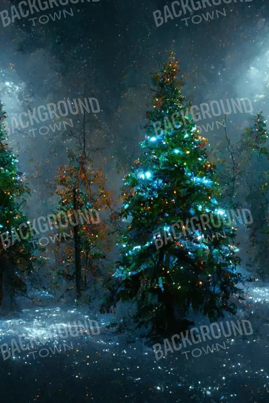 Holiday Forest 8’X12’ Ultracloth (96 X 144 Inch) Backdrop