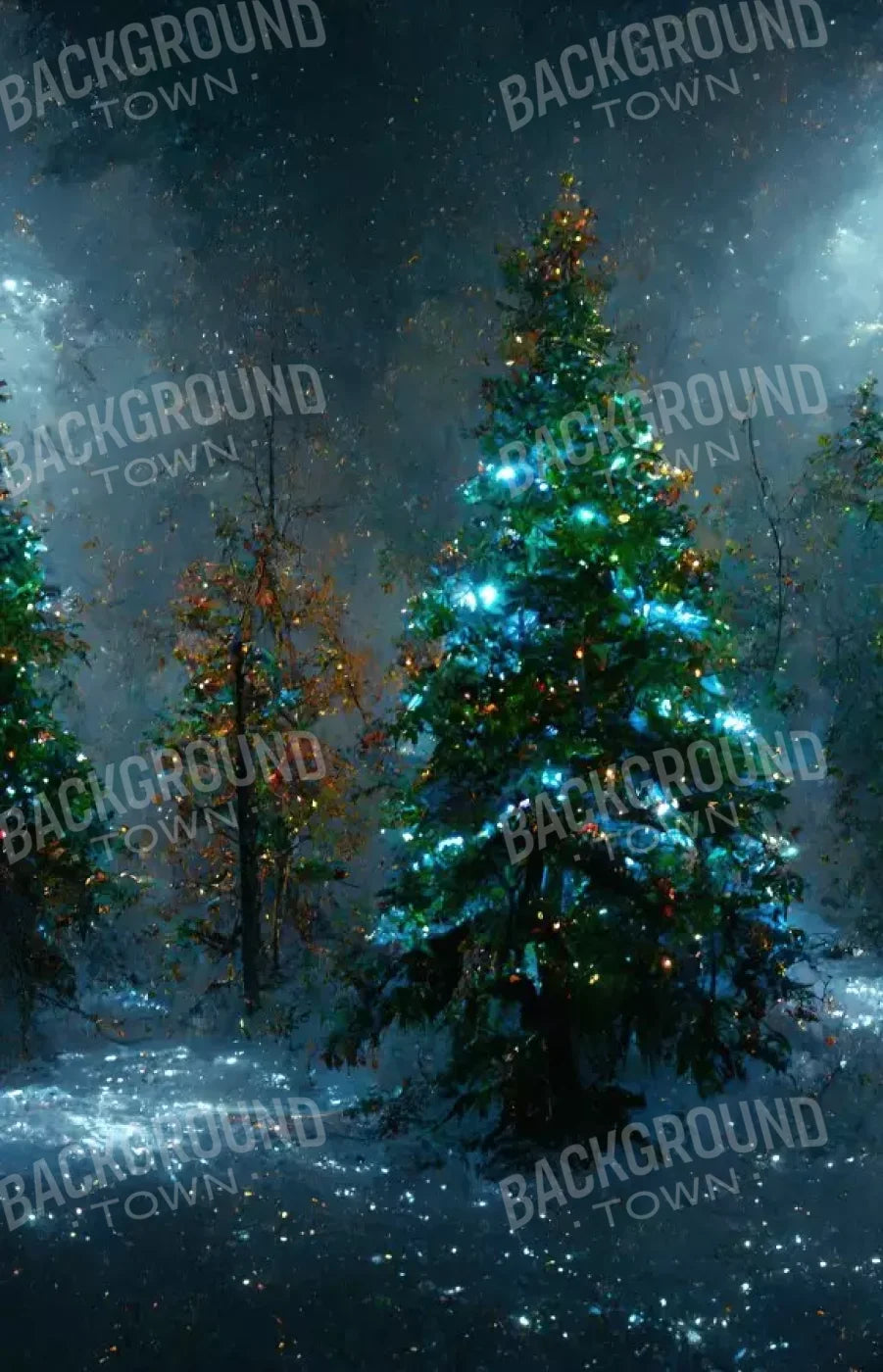 Holiday Forest 9’X14’ Ultracloth (108 X 168 Inch) Backdrop