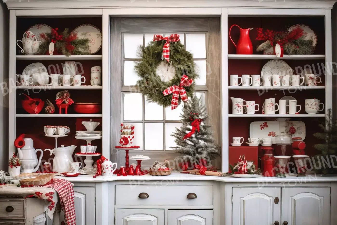 Holiday Kitchen Ii 12’X8’ Ultracloth (144 X 96 Inch) Backdrop