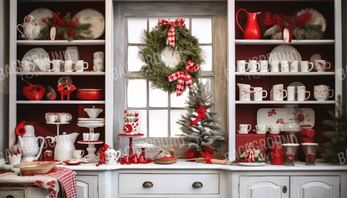 Holiday Kitchen Ii 14’X8’ Ultracloth (168 X 96 Inch) Backdrop