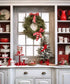 White , Red  Backdrop for Photography