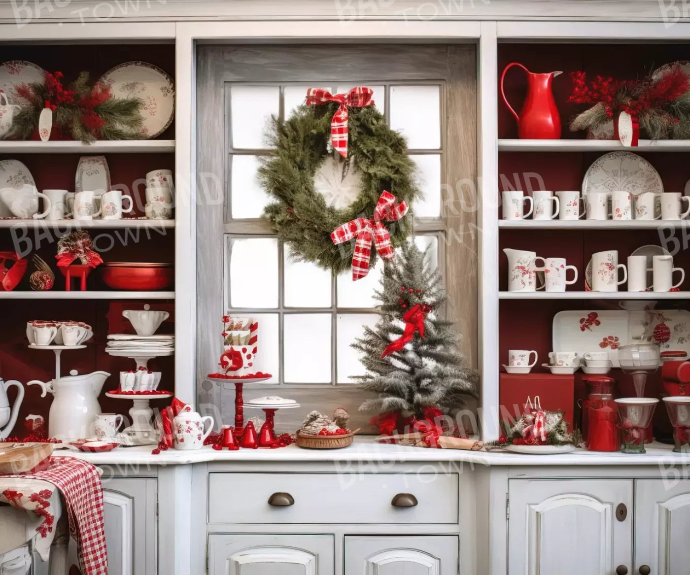 Holiday Kitchen Ii 5’X4’2 Fleece (60 X 50 Inch) Backdrop