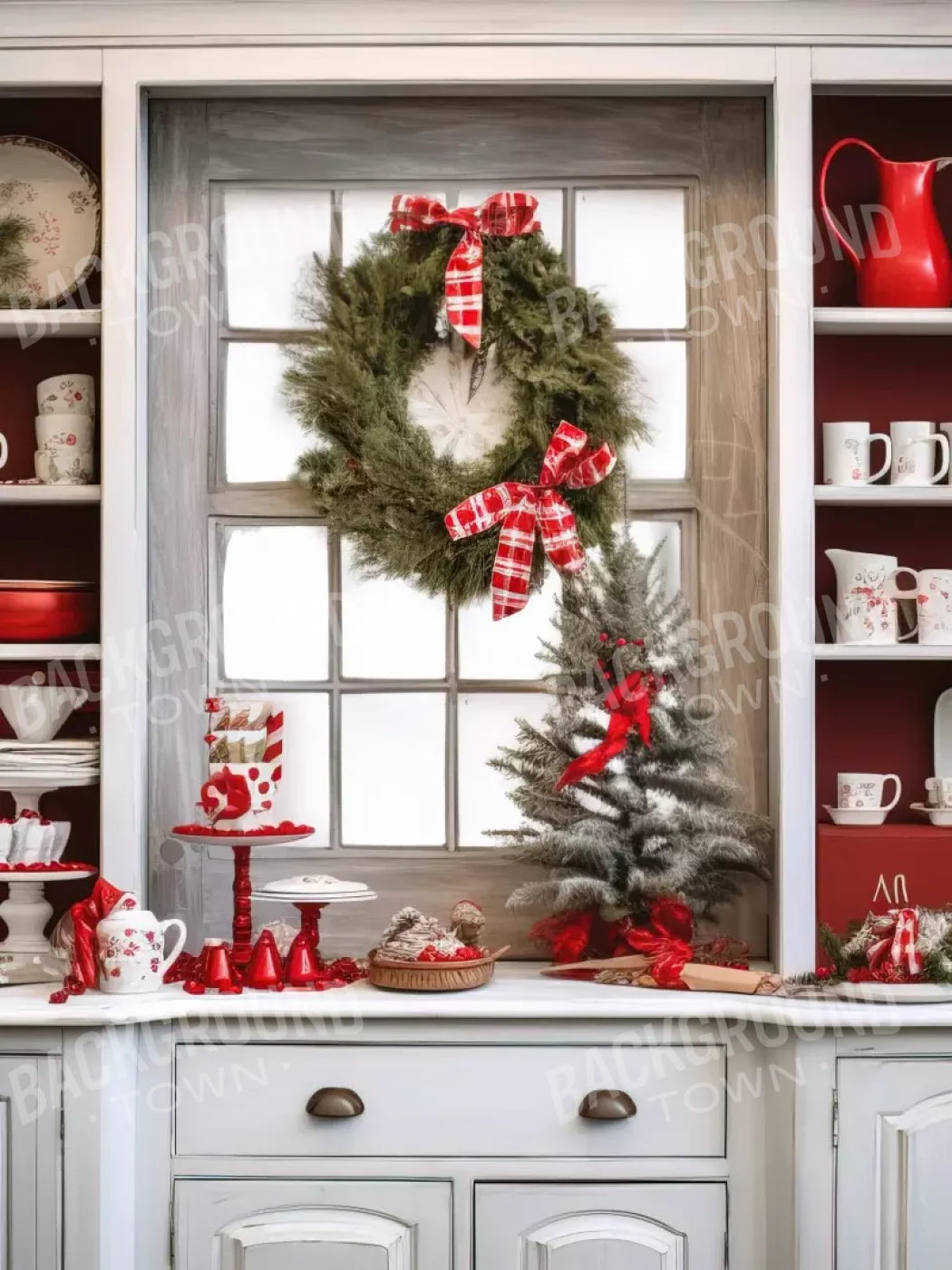 Holiday Kitchen Ii 6’X8’ Fleece (72 X 96 Inch) Backdrop