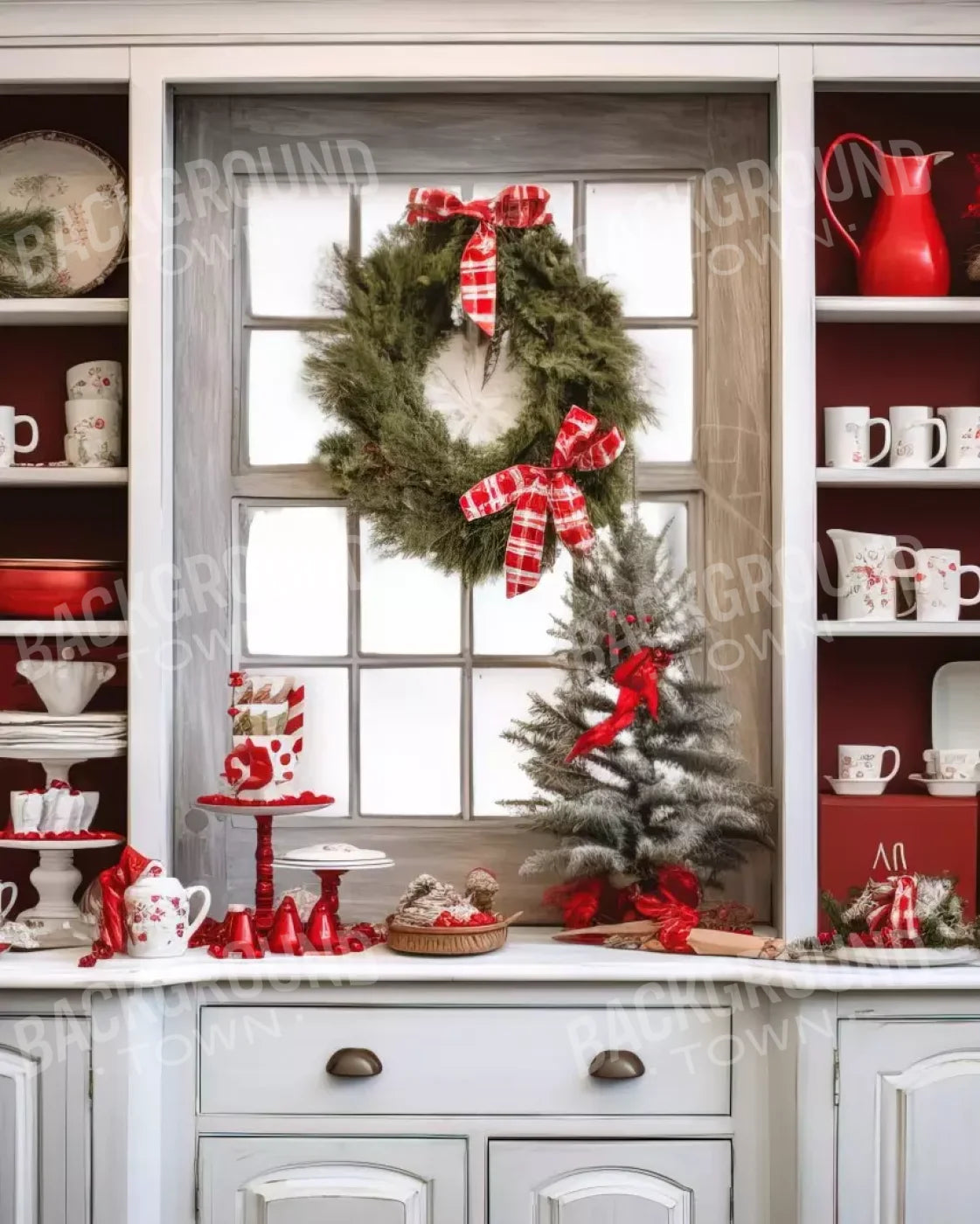 Holiday Kitchen Ii 8’X10’ Fleece (96 X 120 Inch) Backdrop