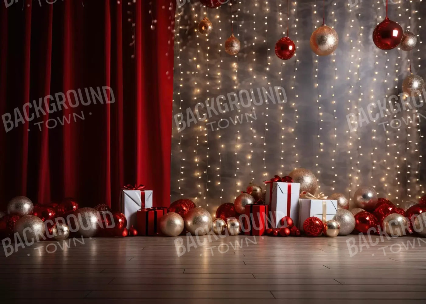 Holiday Party Ii 7’X5’ Ultracloth (84 X 60 Inch) Backdrop