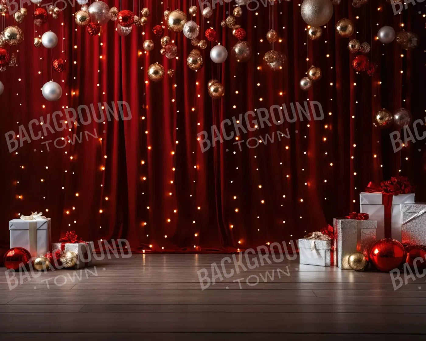 Holiday Party I 10’X8’ Fleece (120 X 96 Inch) Backdrop