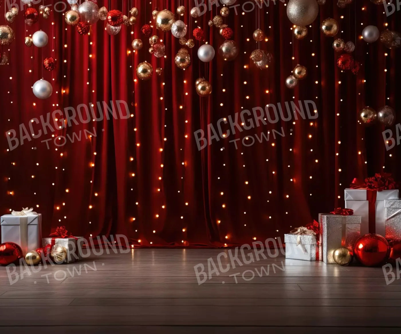 Holiday Party I 12’X10’ Ultracloth (144 X 120 Inch) Backdrop