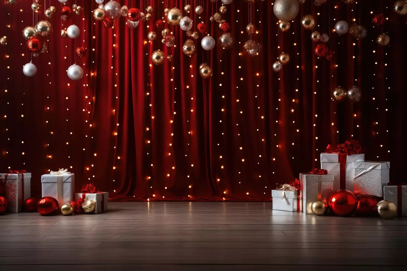 Holiday Party I 12’X8’ Ultracloth (144 X 96 Inch) Backdrop