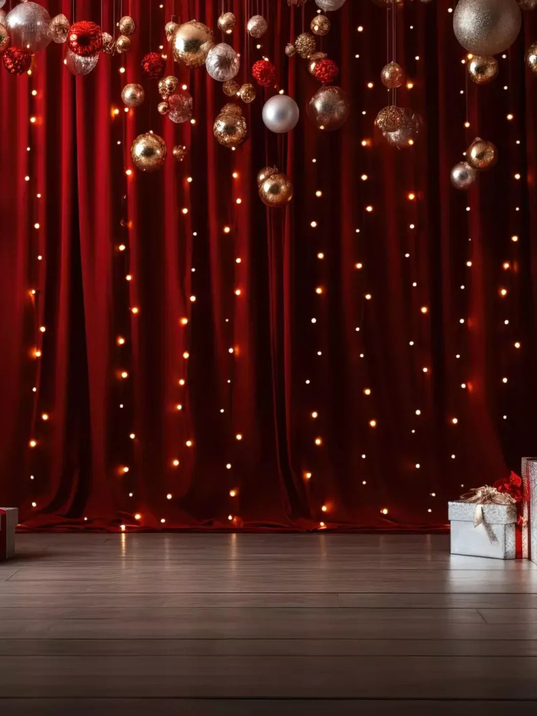 Holiday Party I 6’X8’ Fleece (72 X 96 Inch) Backdrop