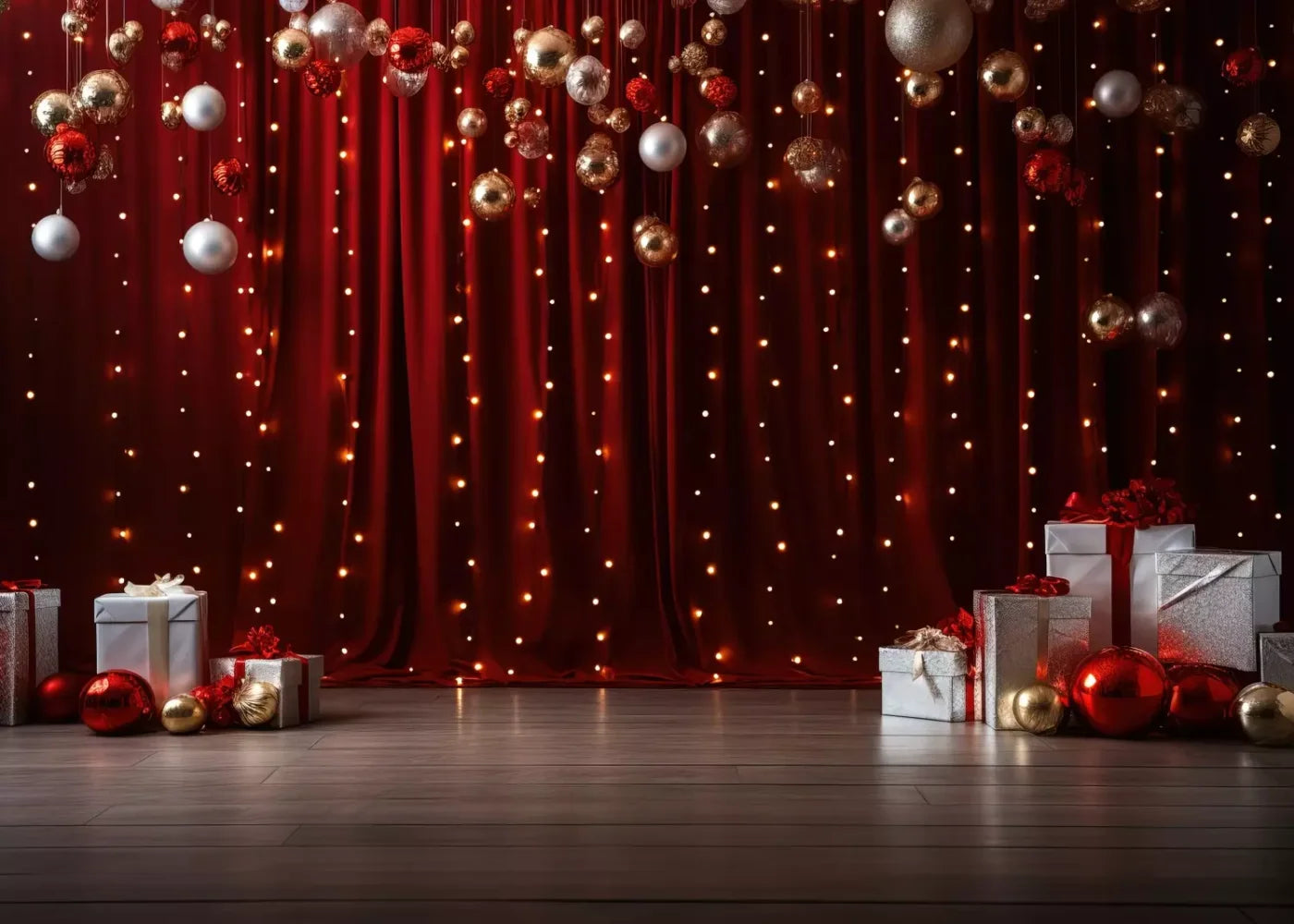 Holiday Party I 7’X5’ Ultracloth (84 X 60 Inch) Backdrop