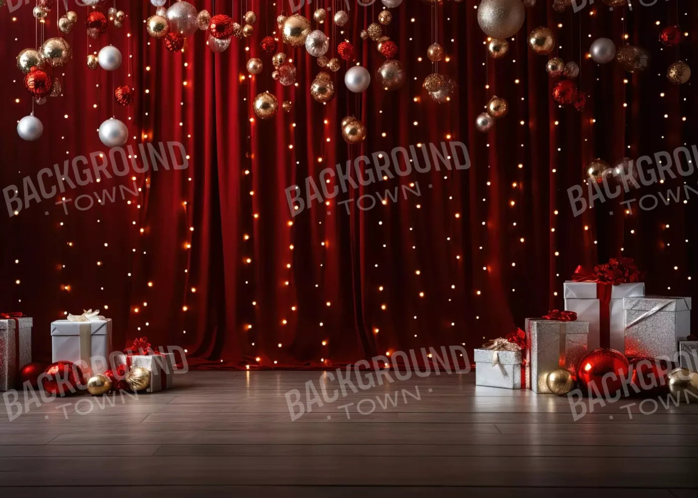 Holiday Party I 7’X5’ Ultracloth (84 X 60 Inch) Backdrop