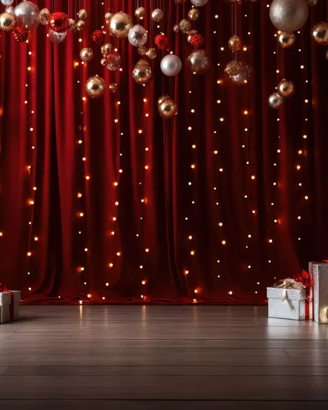 Holiday Party I 8’X10’ Fleece (96 X 120 Inch) Backdrop