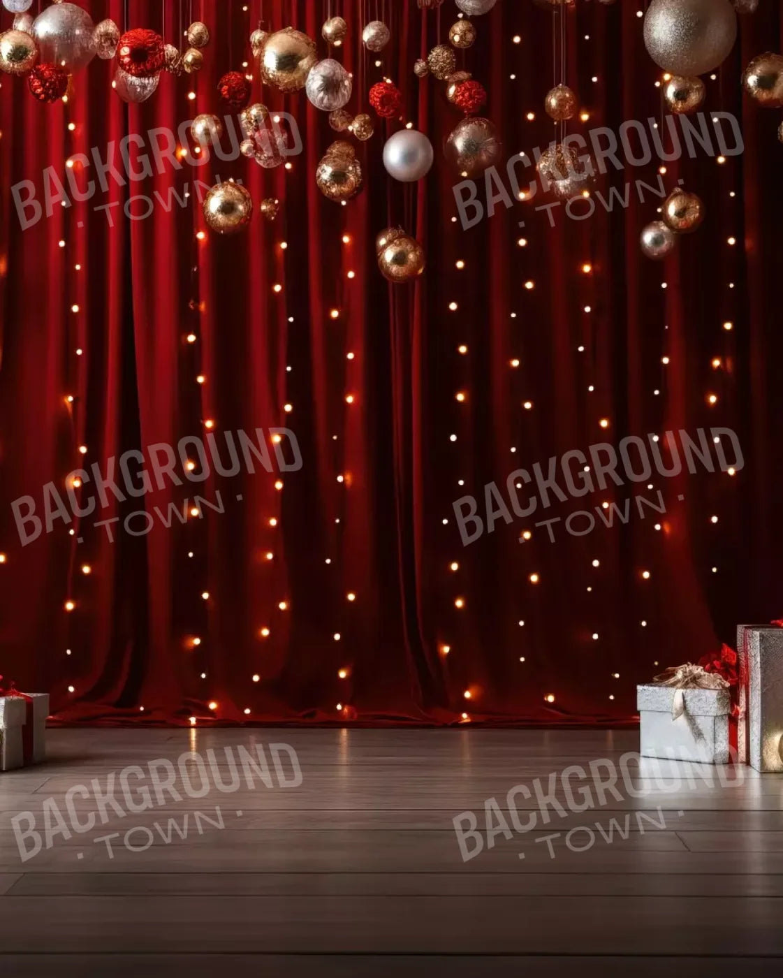 Holiday Party I 8’X10’ Fleece (96 X 120 Inch) Backdrop