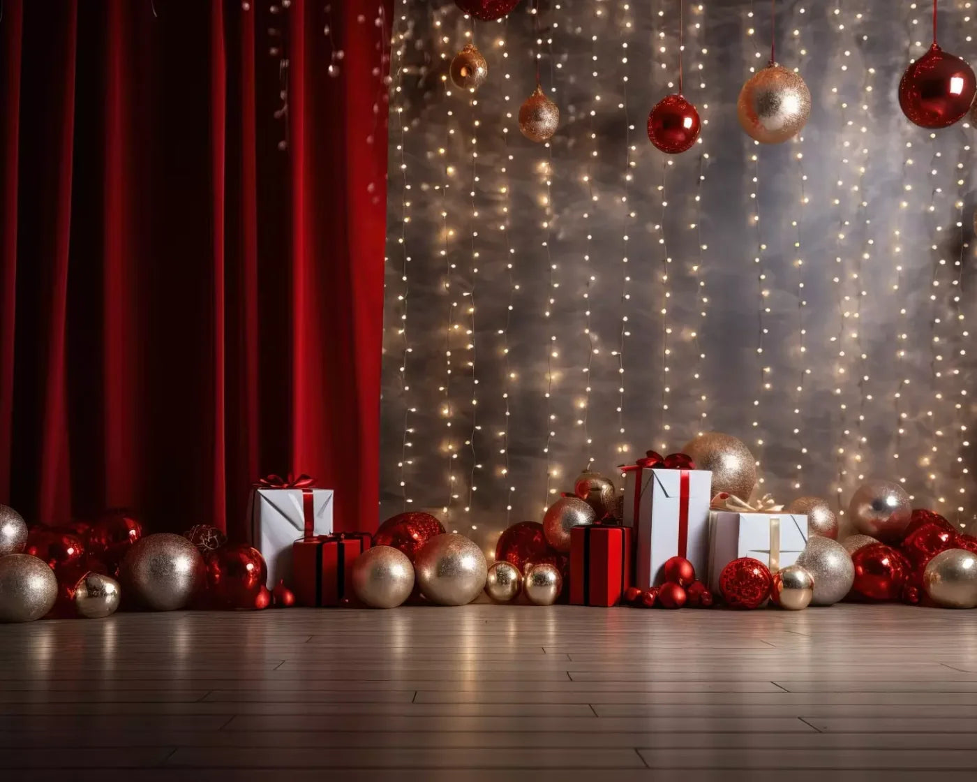 Holiday Party Ii 10’X8’ Fleece (120 X 96 Inch) Backdrop