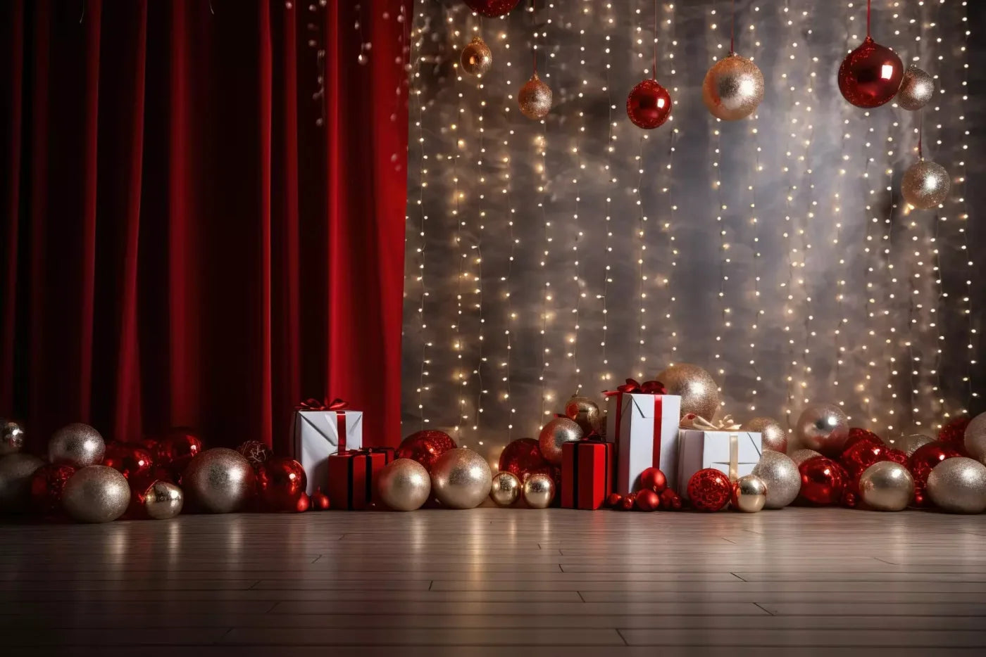 Holiday Party Ii 12’X8’ Ultracloth (144 X 96 Inch) Backdrop