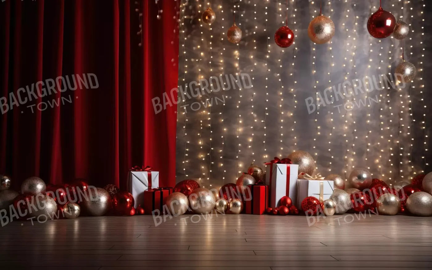Holiday Party Ii 8’X5’ Ultracloth (96 X 60 Inch) Backdrop