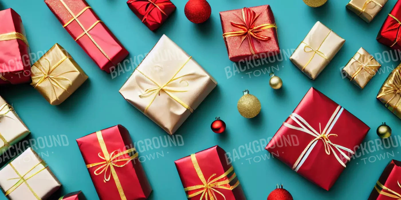 Holiday Presents 20’X10’ Ultracloth (240 X 120 Inch) Backdrop