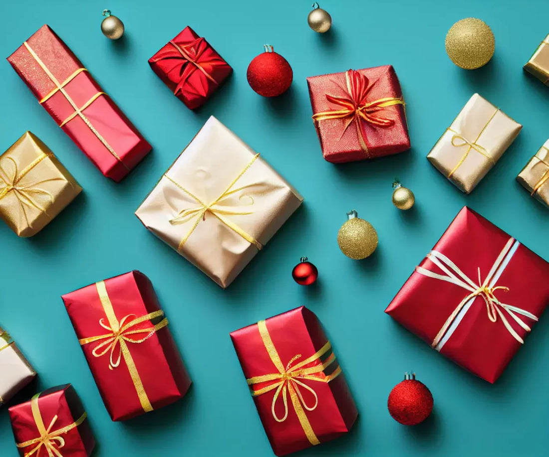 Holiday Presents 5’X4’2 Fleece (60 X 50 Inch) Backdrop