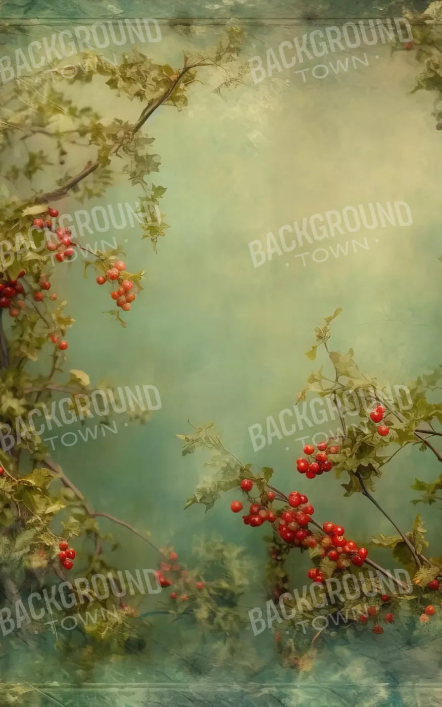 Holly Border 10’X16’ Ultracloth (120 X 192 Inch) Backdrop