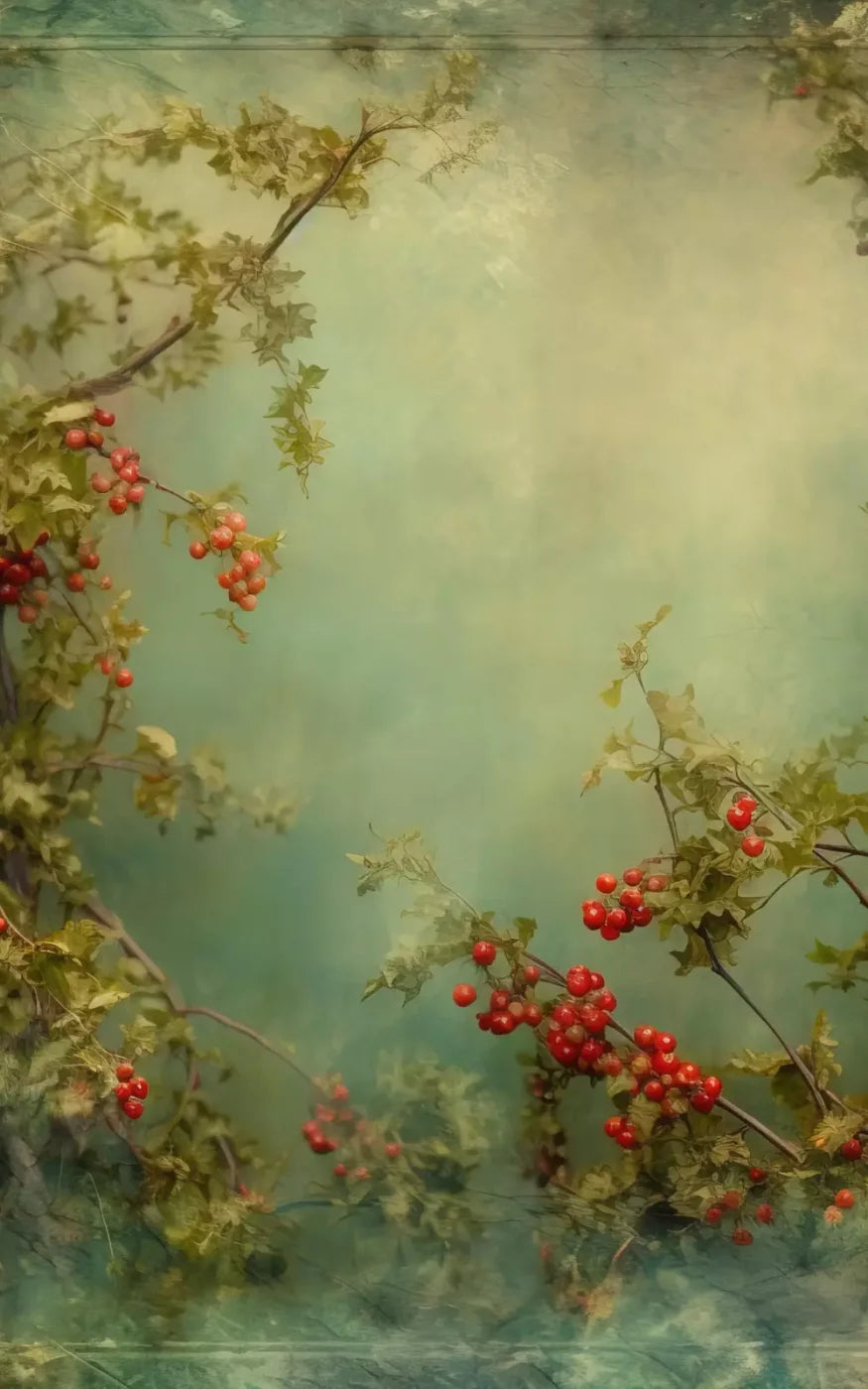 Holly Border 10’X16’ Ultracloth (120 X 192 Inch) Backdrop