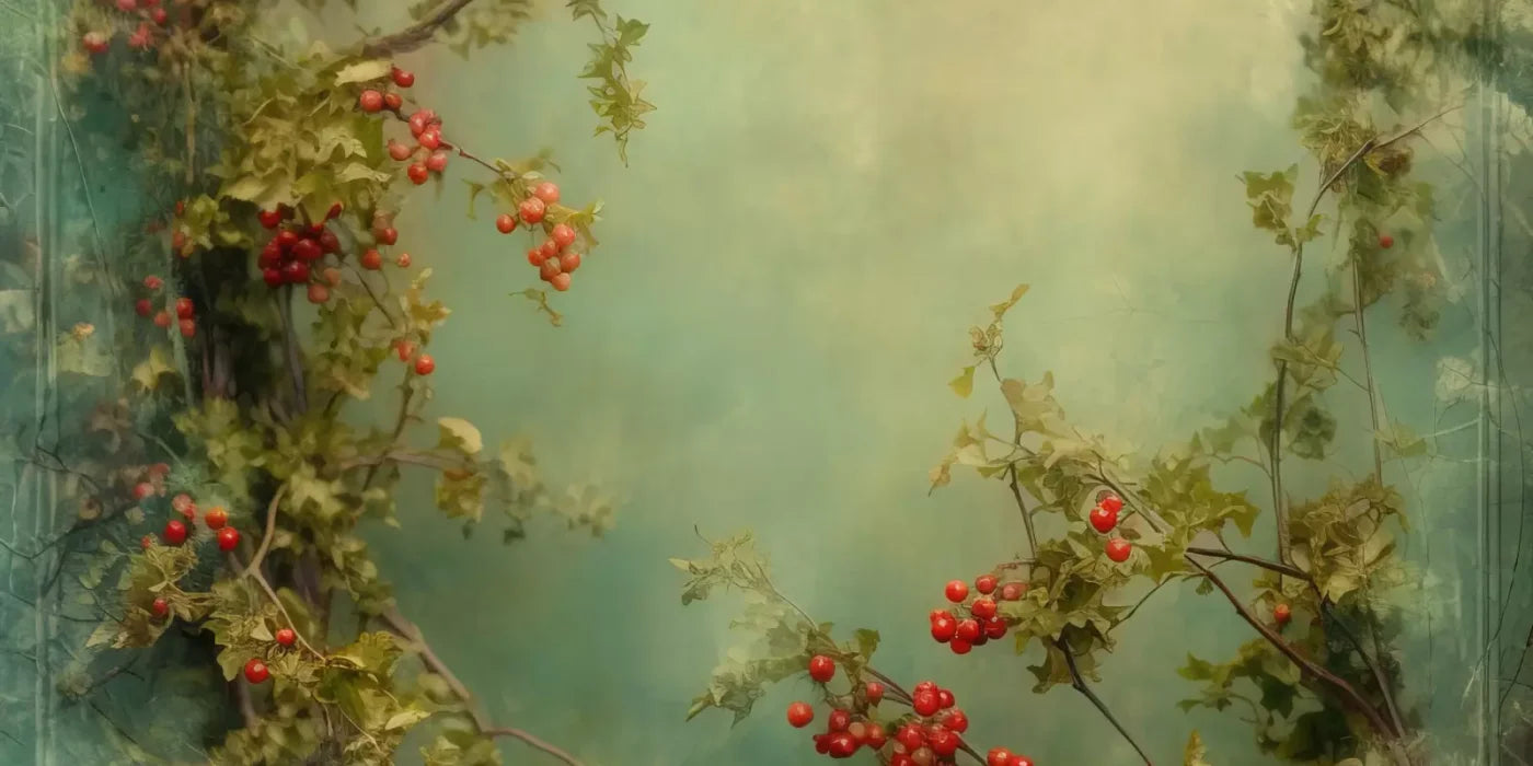 Holly Border 20’X10’ Ultracloth (240 X 120 Inch) Backdrop