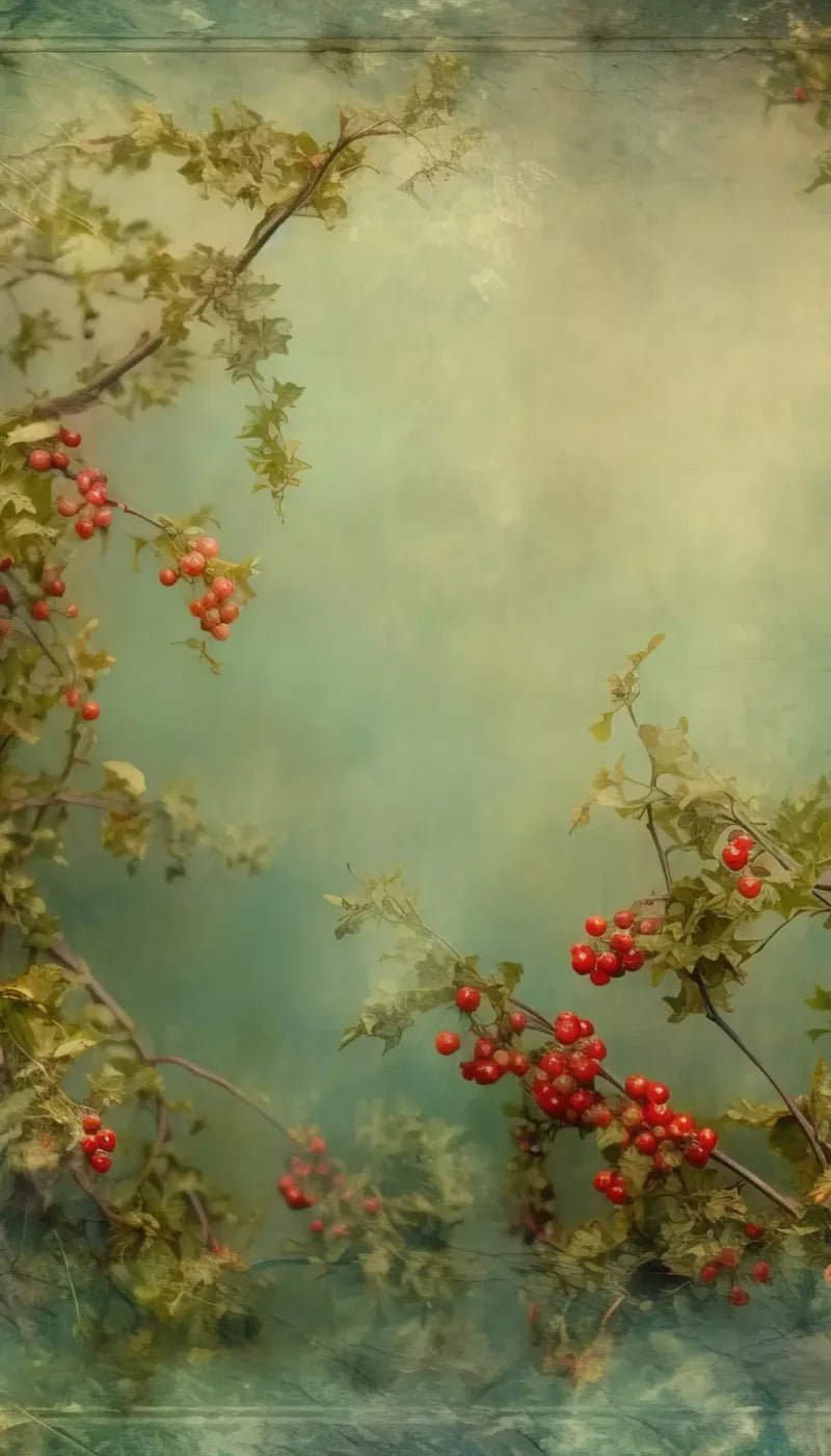 Holly Border 8’X14’ Ultracloth (96 X 168 Inch) Backdrop