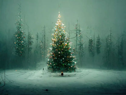 Holy Night 10X8 Fleece ( 120 X 96 Inch ) Backdrop
