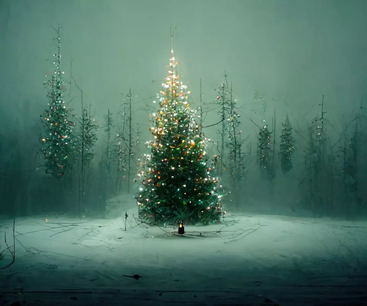 Holy Night 5X42 Fleece ( 60 X 50 Inch ) Backdrop