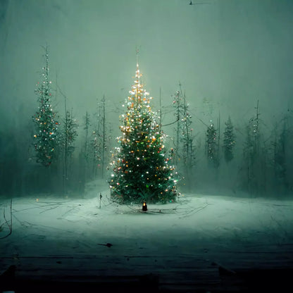 Holy Night 8X8 Fleece ( 96 X Inch ) Backdrop